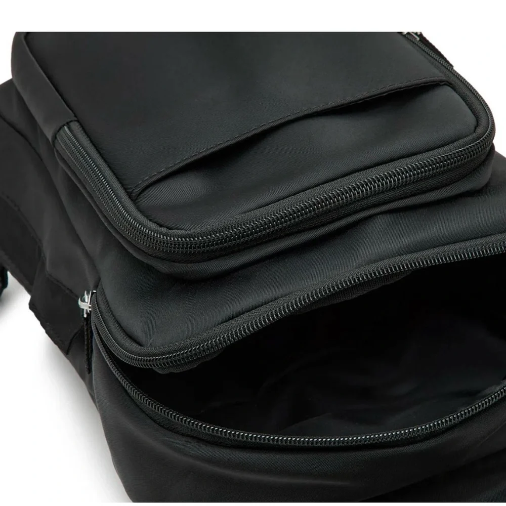 Black Sling Bag with Bottle Holder